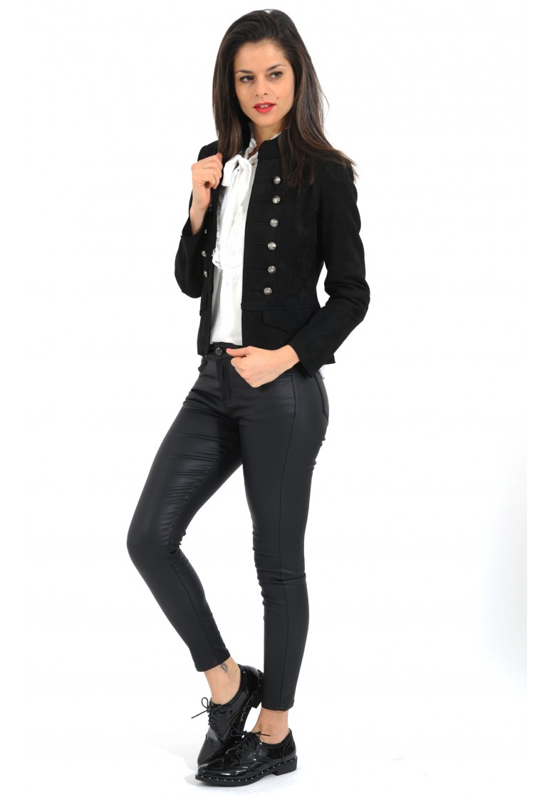 Veste officier noire femme deals