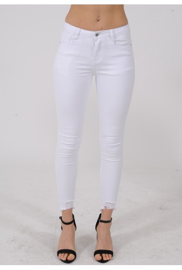 Jeans skinny blanc