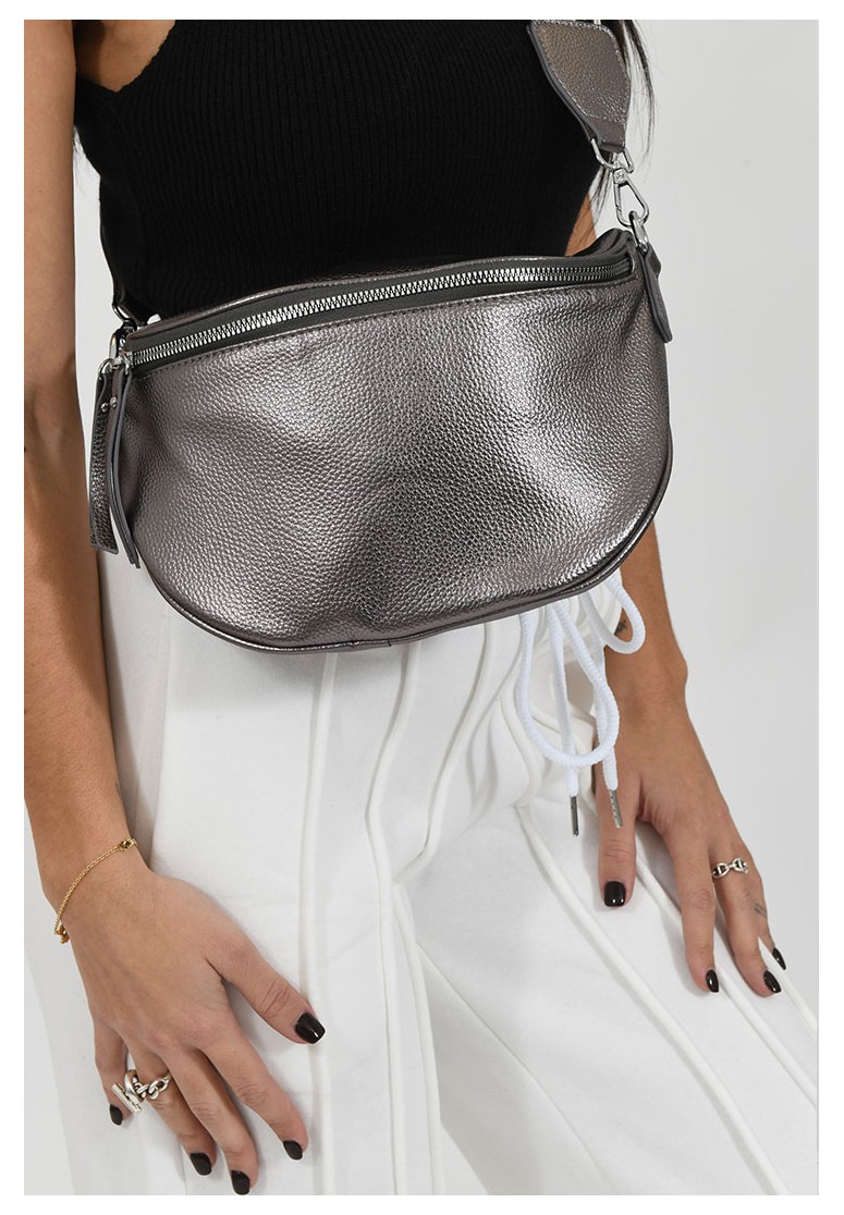 Sac banane argent cheap