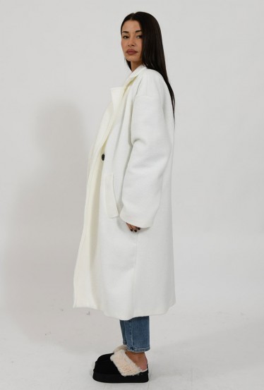 Manteau long blanc