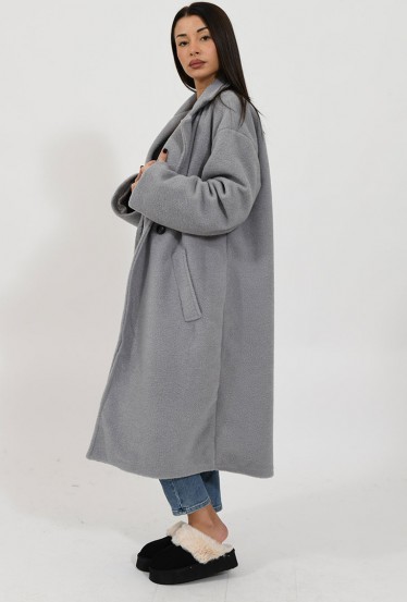 Manteau long gris