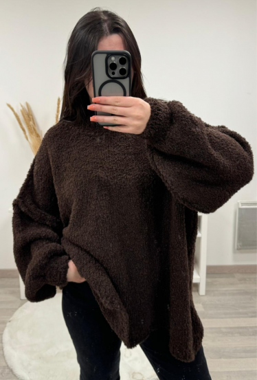 Pull ample marron