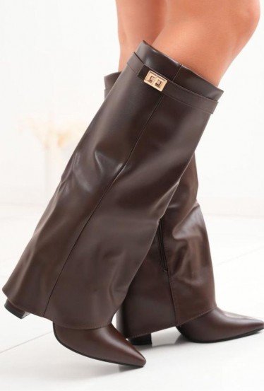 Bottes marrons à...