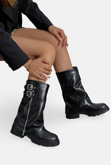 Bottines zippée à...